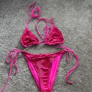 Triangl Vibrant Pink Bikini Set